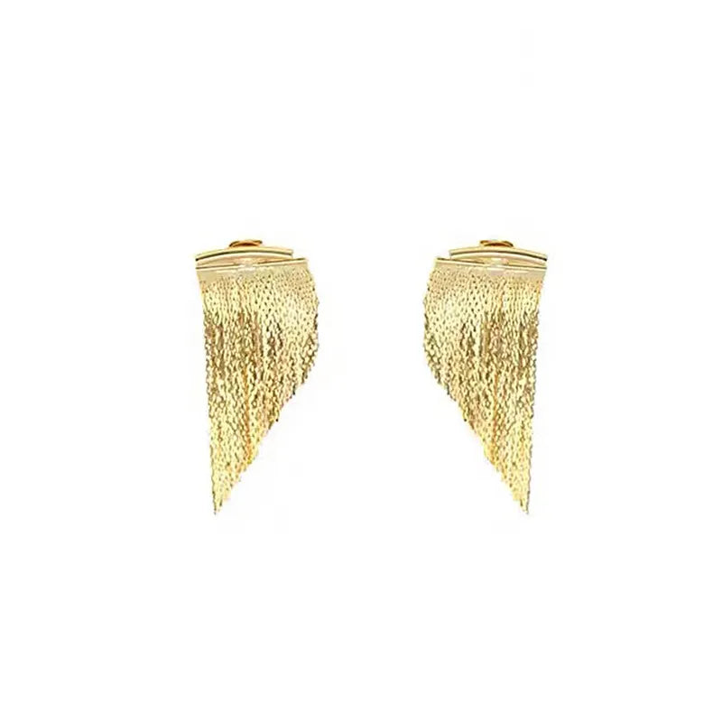 1 Pair Simple Style Geometric Solid Color Copper Plating Drop Earrings