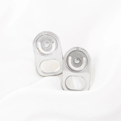 1 Pair Simple Style Geometric Solid Color Plating Titanium Steel Ear Studs