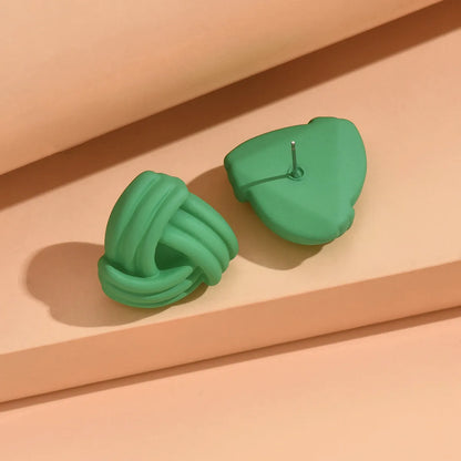 1 Pair Simple Style Geometric Spray Paint Arylic Ear Studs