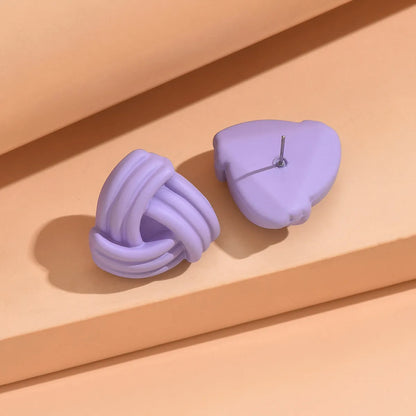 1 Pair Simple Style Geometric Spray Paint Arylic Ear Studs