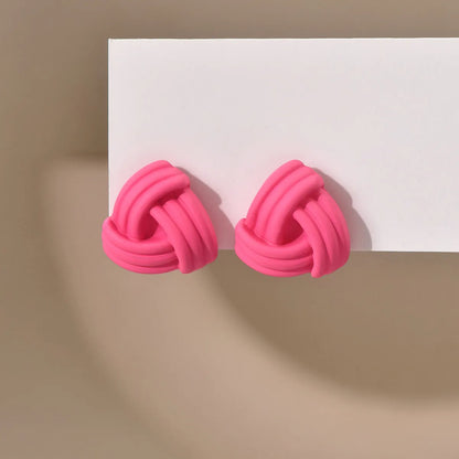 1 Pair Simple Style Geometric Spray Paint Arylic Ear Studs