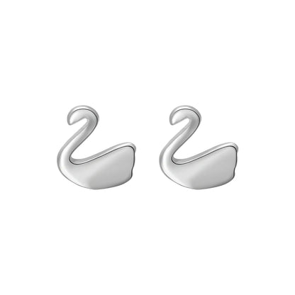 1 Pair Simple Style Geometric Sterling Silver Plating Ear Studs