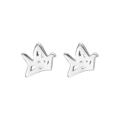 1 Pair Simple Style Geometric Sterling Silver Plating Ear Studs