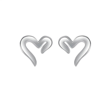 1 Pair Simple Style Geometric Sterling Silver Plating Ear Studs