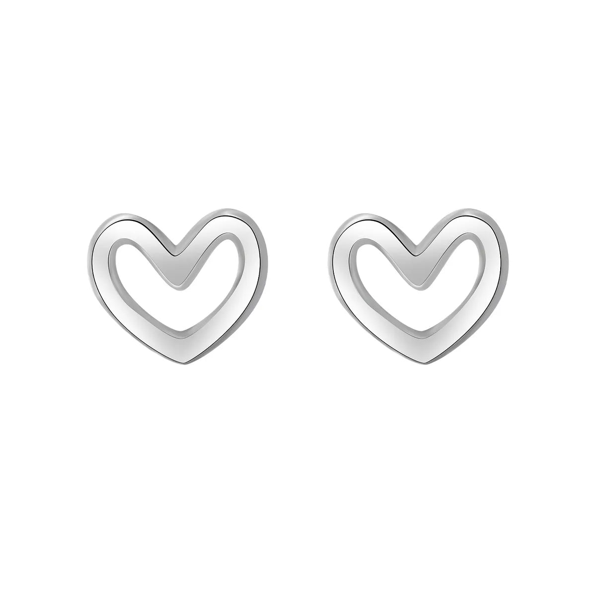 1 Pair Simple Style Geometric Sterling Silver Plating Ear Studs