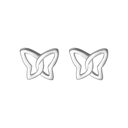 1 Pair Simple Style Geometric Sterling Silver Plating Ear Studs