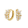 1 Pair Simple Style Grain Inlay Sterling Silver Rhinestones Earrings