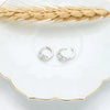1 Pair Simple Style Grain Inlay Sterling Silver Rhinestones Earrings