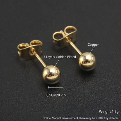 1 Pair Simple Style Heart Shape Bow Knot Plating Copper Zircon 18K Gold Plated Gold Plated Ear Studs