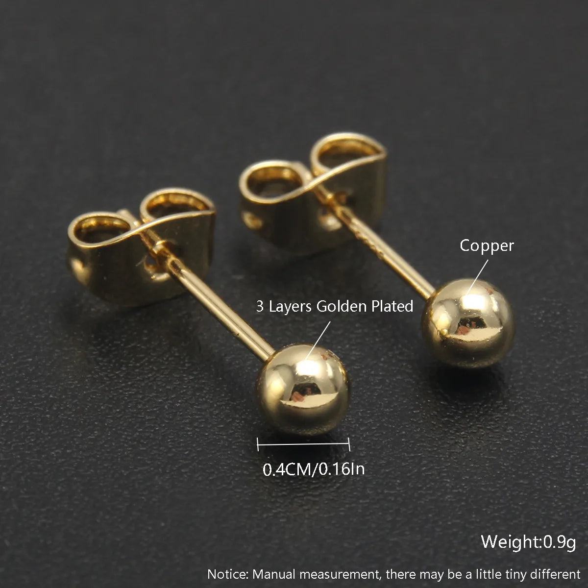 1 Pair Simple Style Heart Shape Bow Knot Plating Copper Zircon 18K Gold Plated Gold Plated Ear Studs