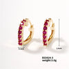 1 Pair Simple Style Heart Shape Plating Inlay Copper Zircon K Gold Plated Earrings