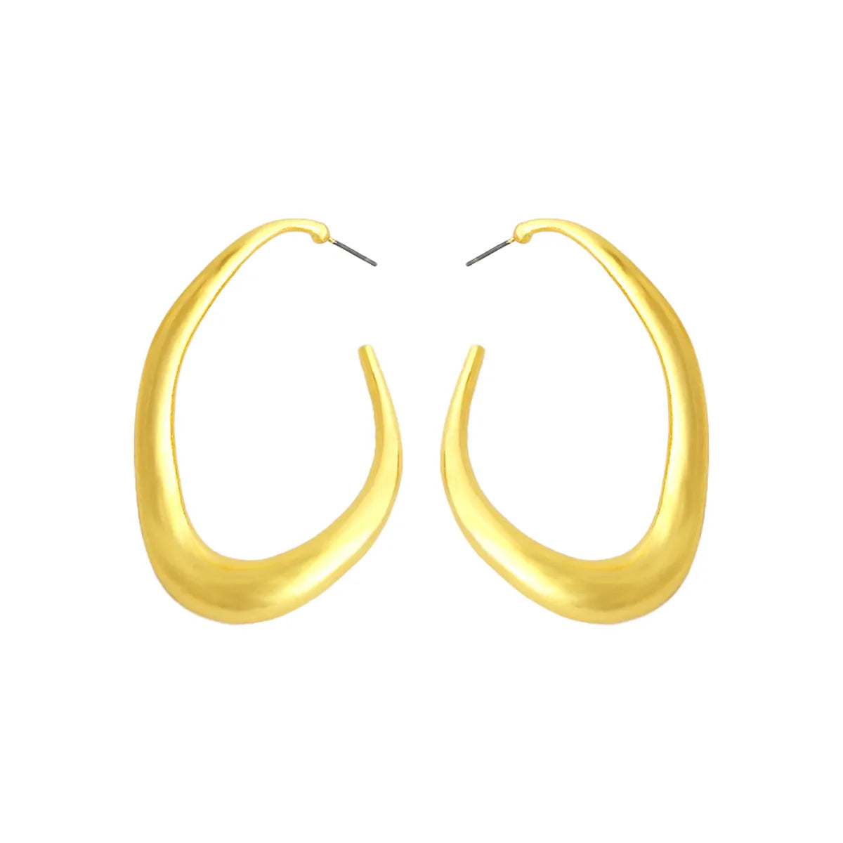 1 Pair Simple Style Irregular Plating Alloy Gold Plated Ear Studs