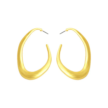 1 Pair Simple Style Irregular Plating Alloy Gold Plated Ear Studs