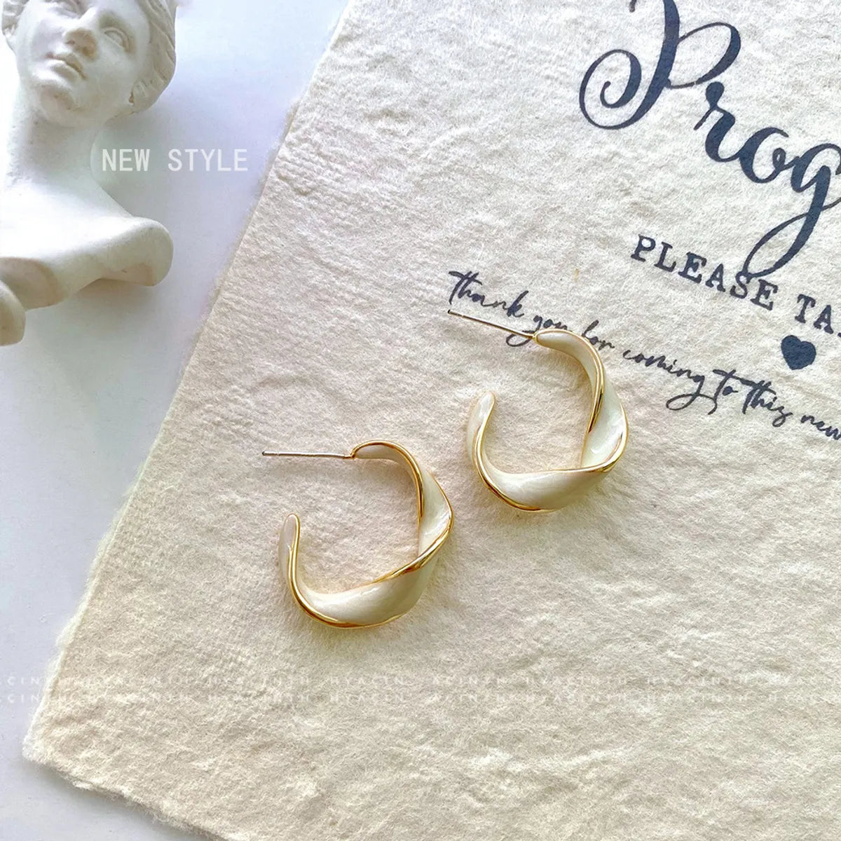 1 Pair Simple Style Irregular Plating Copper 18K Gold Plated Ear Studs