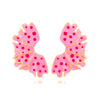 1 Pair Simple Style Leaf Enamel Zinc Alloy Ear Studs