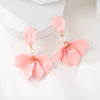 1 Pair Simple Style Leaf Stoving Varnish Arylic Drop Earrings