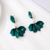 1 Pair Simple Style Leaf Stoving Varnish Arylic Drop Earrings