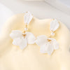 1 Pair Simple Style Leaf Stoving Varnish Arylic Drop Earrings