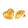 1 Pair Simple Style Leaves Heart Shape Shell Titanium Steel Ear Studs