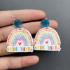 1 Pair Simple Style Letter Arylic Patchwork Women'S Earrings