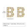 1 Pair Simple Style Letter Inlay Copper Zircon Ear Studs