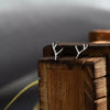 1 Pair Simple Style Letter Snowflake Copper Plated Women's Ear Studs