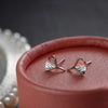 1 Pair Simple Style Letter Snowflake Copper Plated Women's Ear Studs