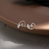 1 Pair Simple Style Letter Snowflake Copper Plated Women's Ear Studs