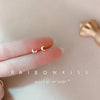 1 Pair Simple Style Letter Snowflake Copper Plated Women's Ear Studs