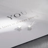 1 Pair Simple Style Letter Snowflake Copper Plated Women's Ear Studs