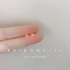 1 Pair Simple Style Letter Snowflake Copper Plated Women's Ear Studs