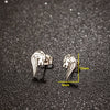 1 Pair Simple Style Lion Polishing Plating 304 Stainless Steel 18K Gold Plated Ear Studs