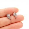 1 Pair Simple Style Lion Polishing Plating 304 Stainless Steel 18K Gold Plated Ear Studs