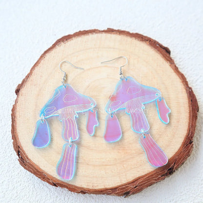 1 Pair Simple Style Mushroom Arylic Drop Earrings