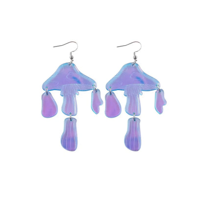 1 Pair Simple Style Mushroom Arylic Drop Earrings