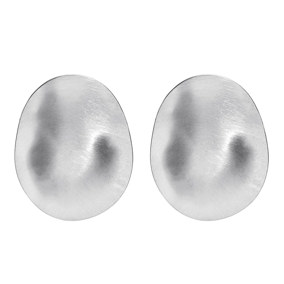 1 Pair Simple Style Oval Plating Metal Stainless Steel Gold Plated Ear Studs