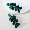 1 Pair Simple Style Petal Arylic Stoving Varnish Women'S Drop Earrings