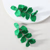 1 Pair Simple Style Petal Arylic Stoving Varnish Women'S Drop Earrings