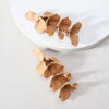 1 Pair Simple Style Petal Arylic Stoving Varnish Women'S Drop Earrings