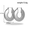 1 Pair Simple Style Round Heart Shape Plating 304 Stainless Steel Earrings