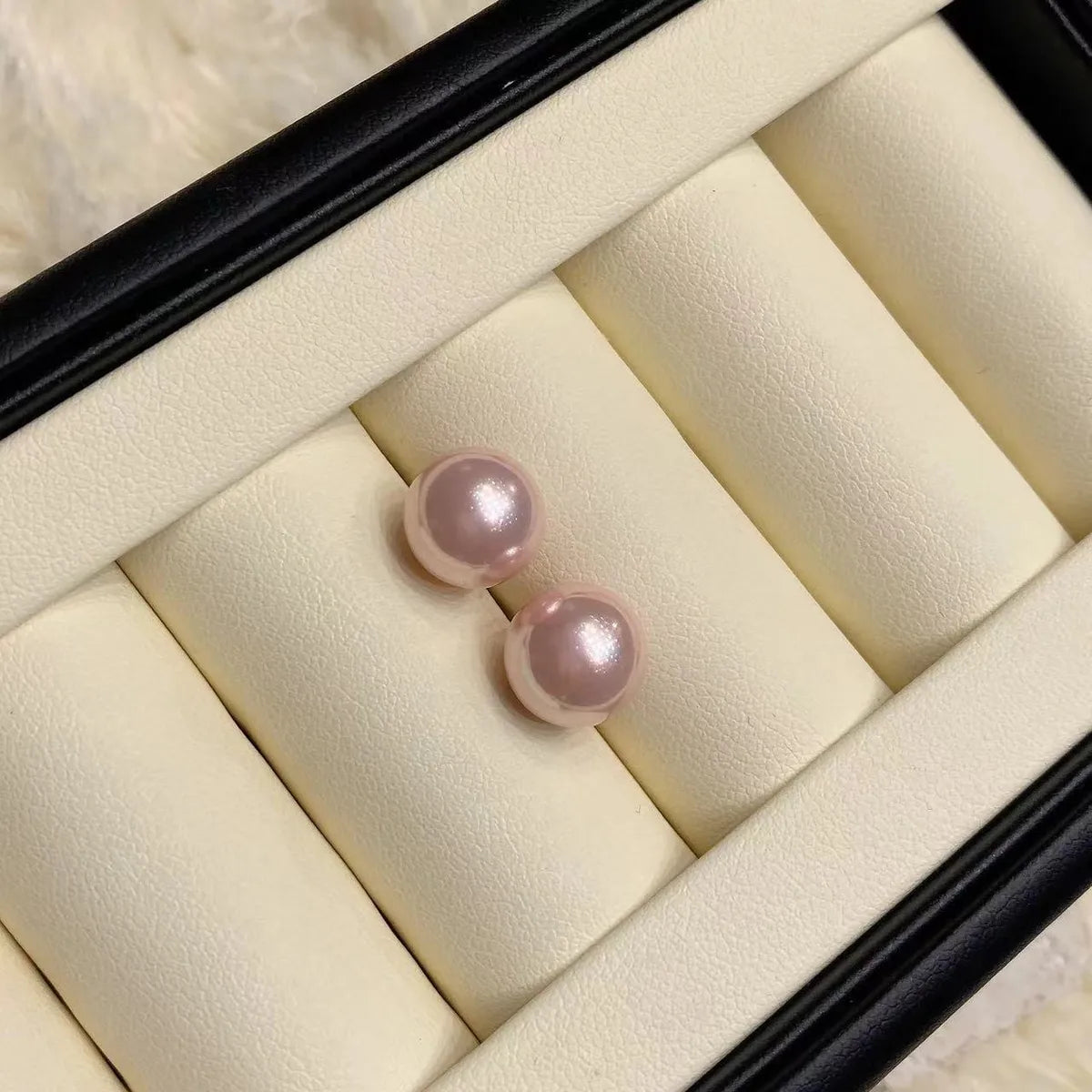 1 Pair Simple Style Round Imitation Pearl Ear Studs