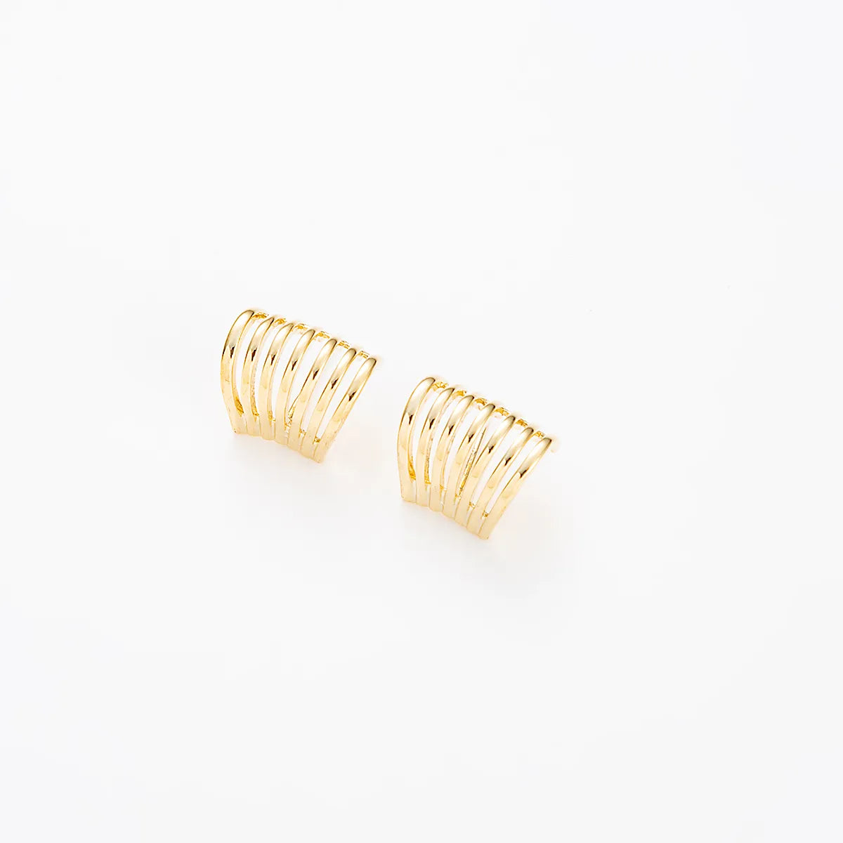 1 Pair Simple Style Round Plating Alloy Ear Studs