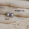 1 Pair Simple Style Round Plating Inlay Freshwater Pearl Artificial Pearls Gold Plated Ear Studs