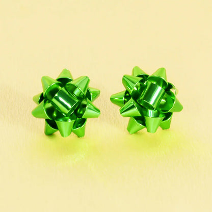 1 Pair Simple Style Snowflake Irregular Alloy Ear Studs