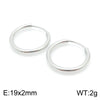 1 Pair Simple Style Solid Color 304 Stainless Steel 18K Gold Plated Earrings