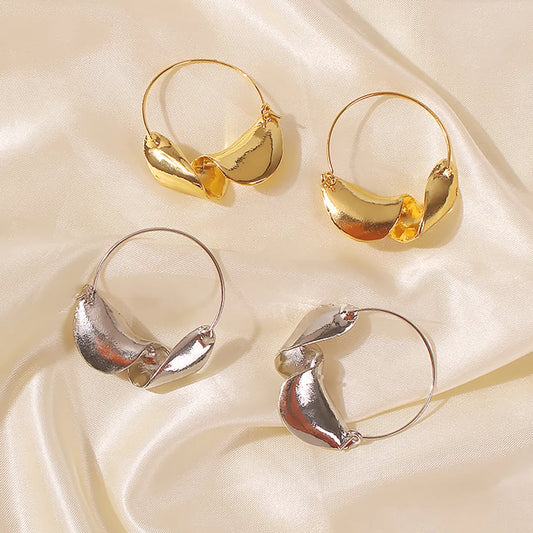 1 Pair Simple Style Solid Color Alloy Drop Earrings