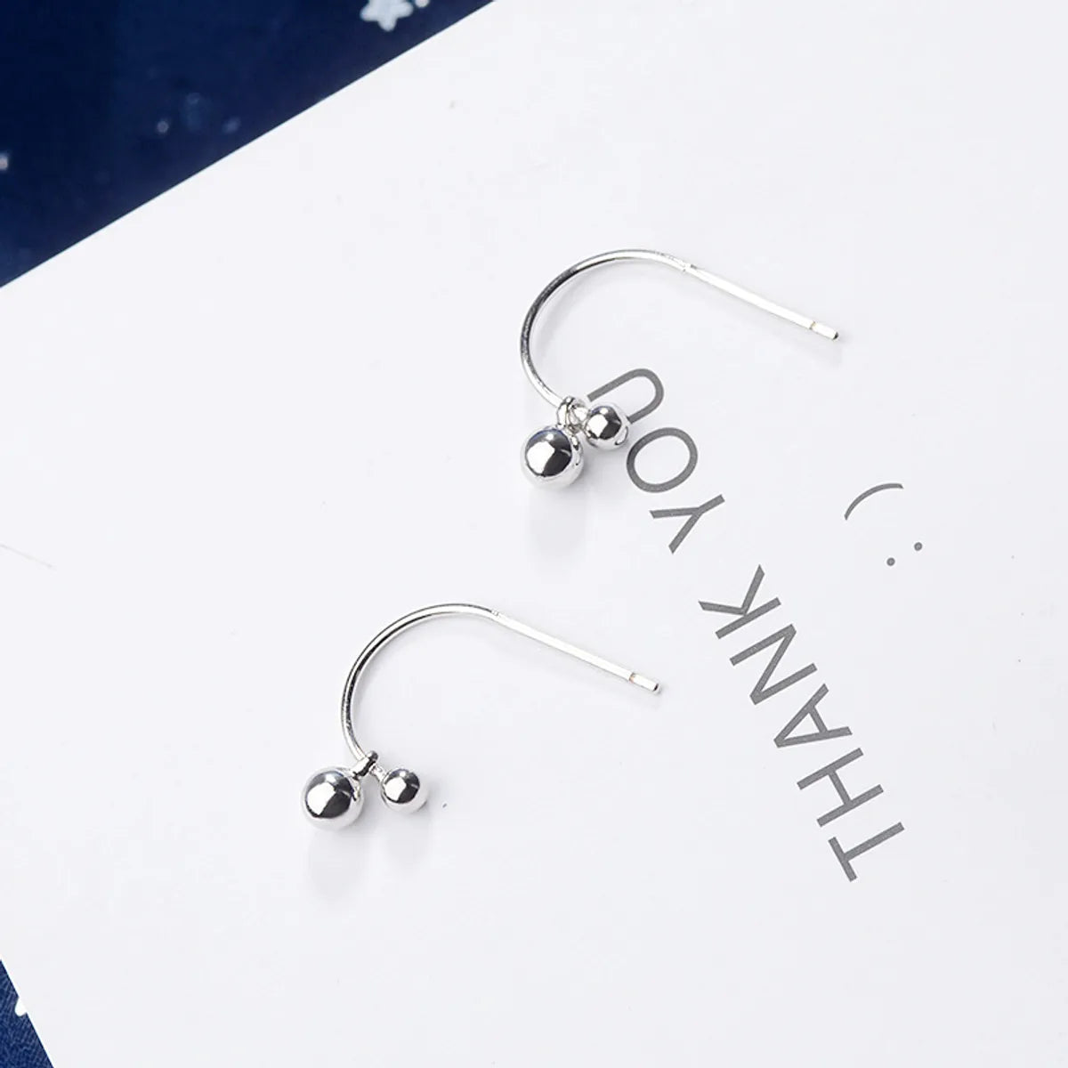 1 Pair Simple Style Solid Color Copper Ear Studs