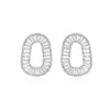 1 Pair Simple Style Solid Color Inlay Copper Zircon Ear Studs