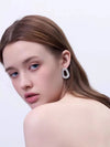 1 Pair Simple Style Solid Color Inlay Copper Zircon Ear Studs