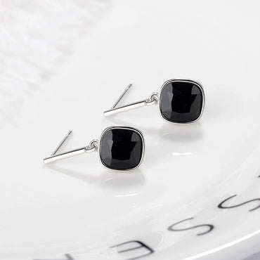 1 Pair Simple Style Solid Color Inlay Copper Zircon Ear Studs